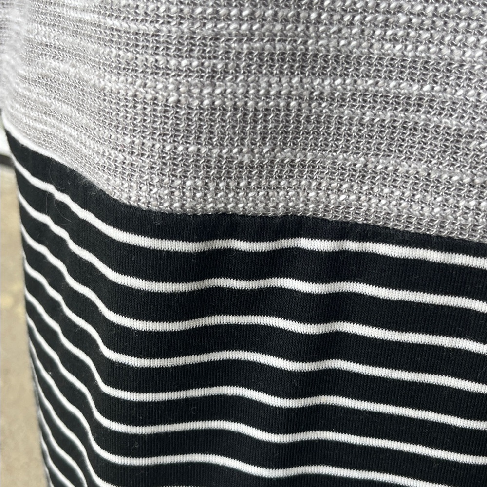 Like new THML Gray and Black Striped Cowl neck long Sweater - Picture 8 of 12
